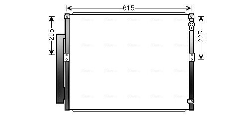 Kondensator, Klimaanlage AVA QUALITY COOLING TOA5564D