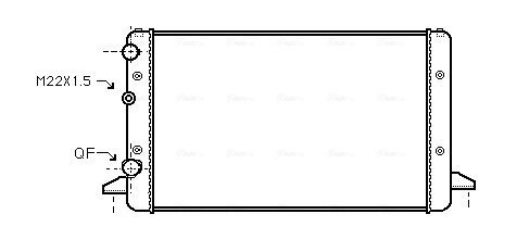 Kühler, Motorkühlung AVA QUALITY COOLING VNA2121