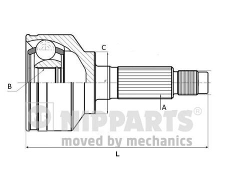 Gelenksatz, Antriebswelle NIPPARTS N2820312