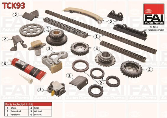 Steuerkettensatz FAI AutoParts TCK93