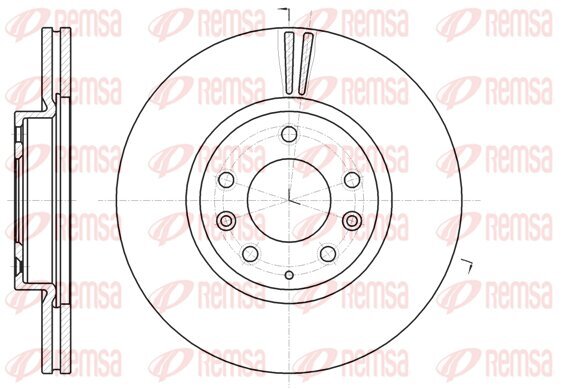 Bremsscheibe KAWE 61235 10