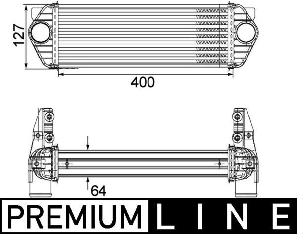 Ladeluftkühler MAHLE CI 168 000P