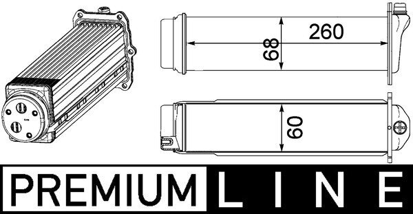 Ladeluftkühler MAHLE CI 481 000P