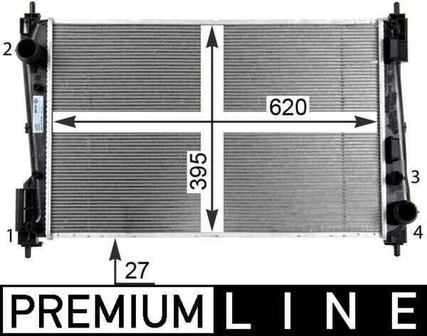 Kühler, Motorkühlung MAHLE CR 1111 000P