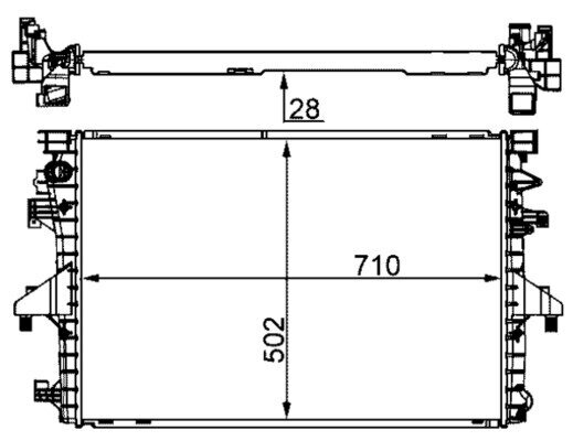 Kühler, Motorkühlung MAHLE CR 1792 000S