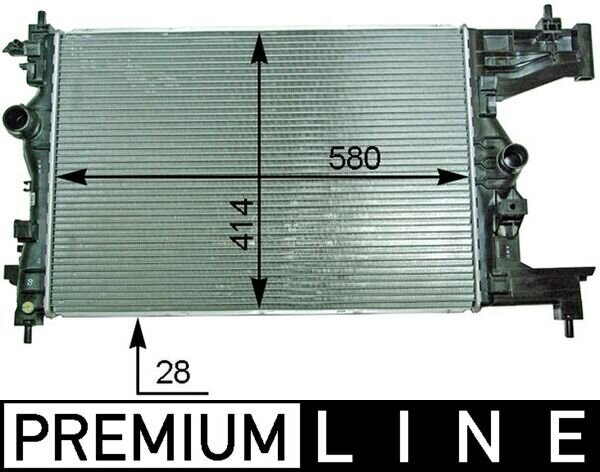 Kühler, Motorkühlung MAHLE CR 2114 000P