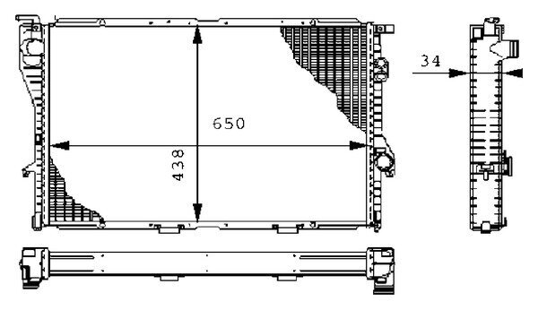 Kühler, Motorkühlung MAHLE CR 242 000S