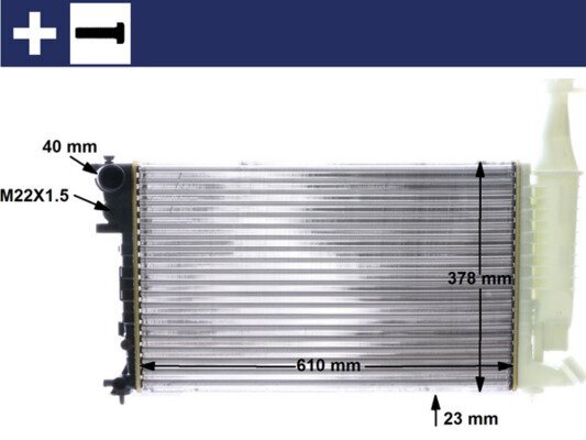 Kühler, Motorkühlung MAHLE CR 595 000S