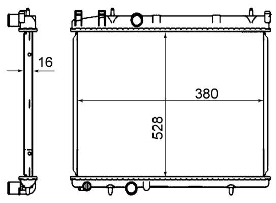 Kühler, Motorkühlung MAHLE CR 850 000S