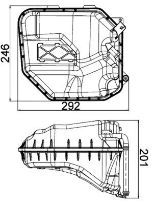 Ausgleichsbehälter, Kühlmittel MAHLE CRT 9 000S