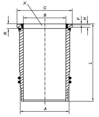 Zylinderlaufbuchse MAHLE 005 WN 09 01