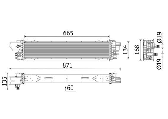 Ladeluftkühler MAHLE CI 664 000P