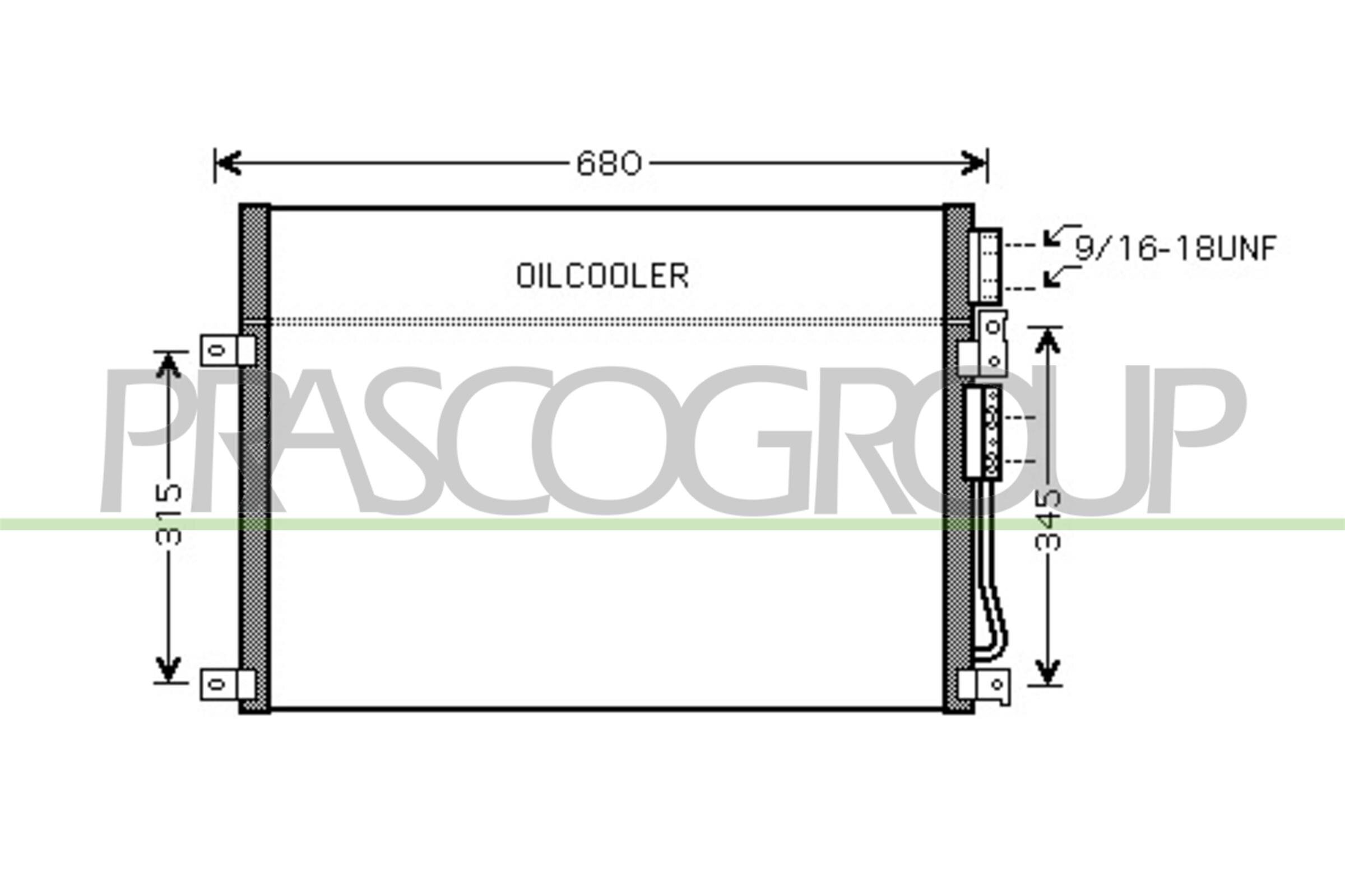 Kondensator, Klimaanlage PRASCO JE020C001