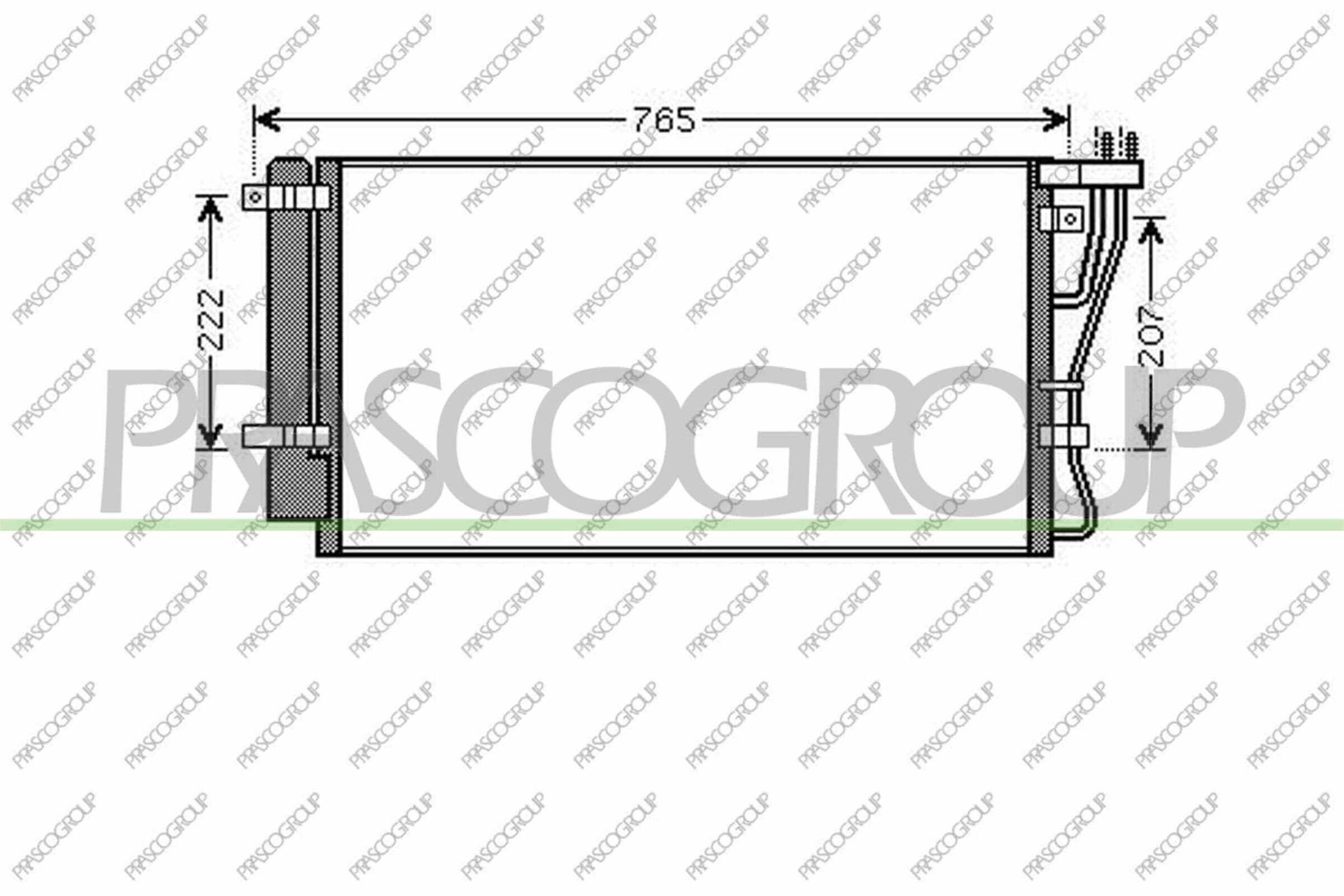 Kondensator, Klimaanlage PRASCO KI732C002