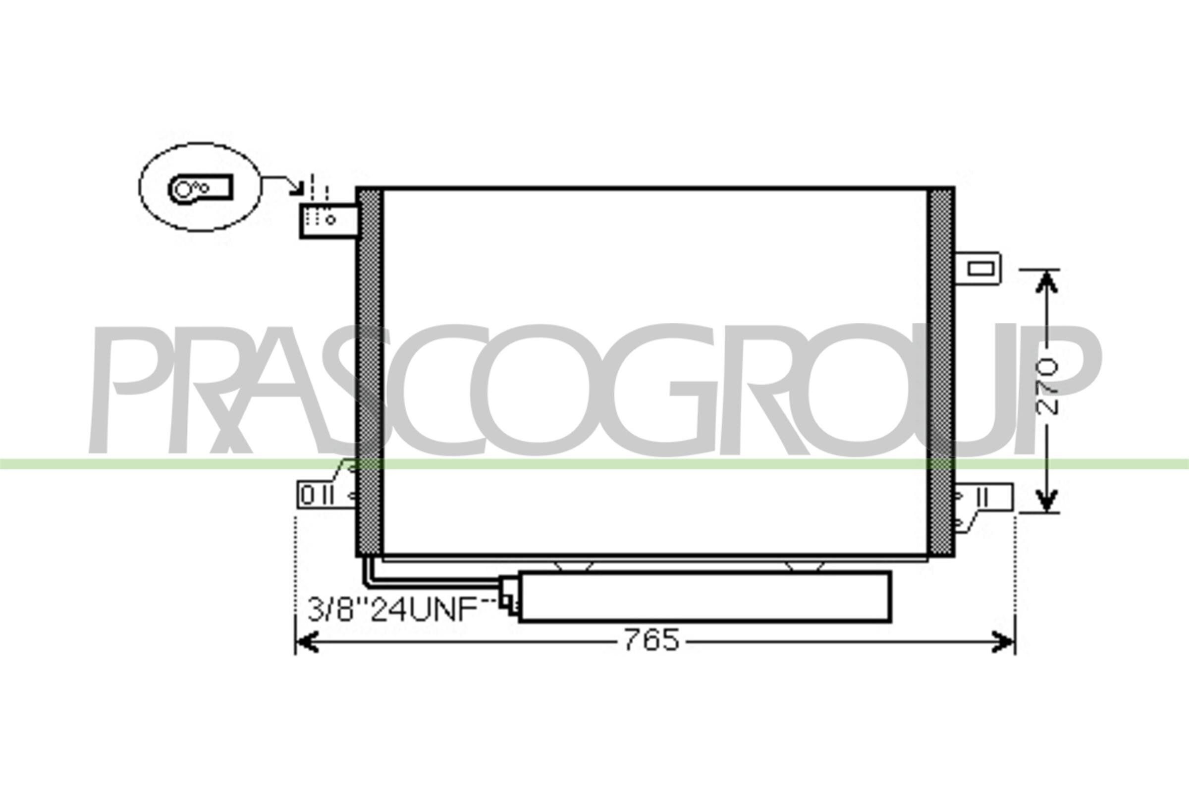 Kondensator, Klimaanlage PRASCO ME324C001