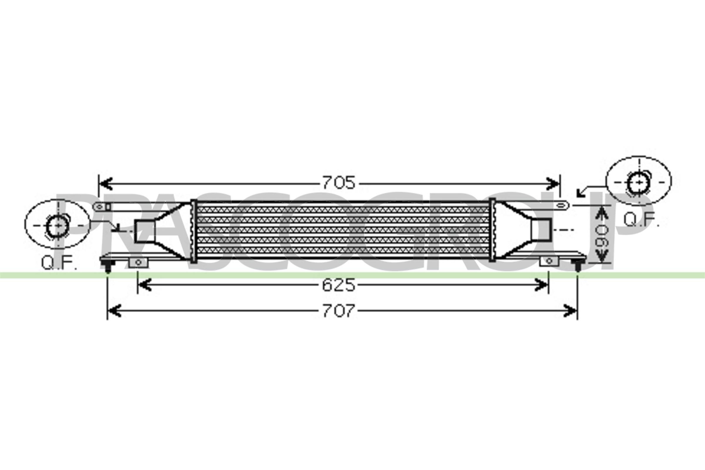 Ladeluftkühler PRASCO OP034N001