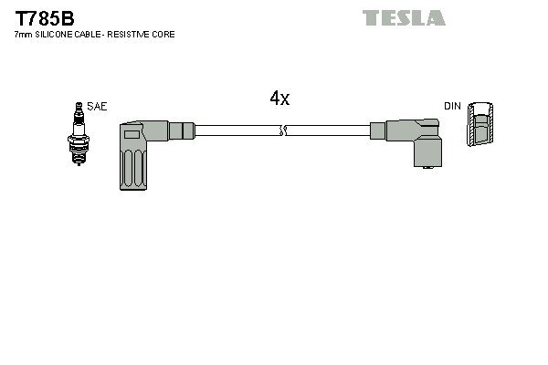 Zündleitungssatz TESLA T785B