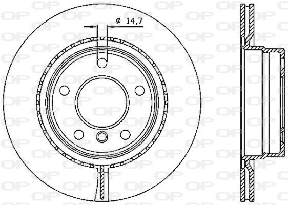 Bremsscheibe OPEN PARTS BDR2334.20