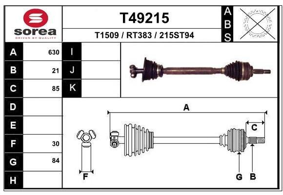 Antriebswelle EAI T49215