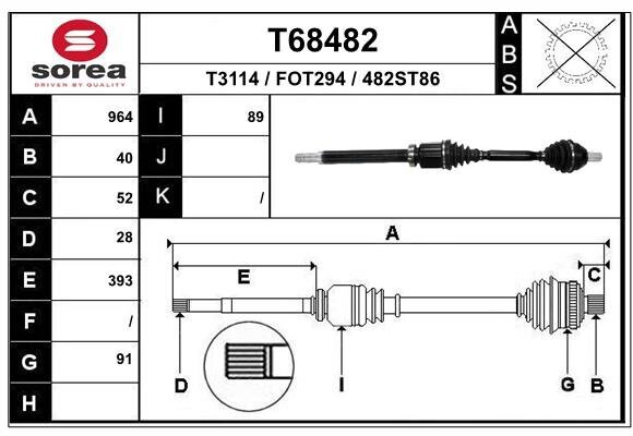 Antriebswelle EAI T68482