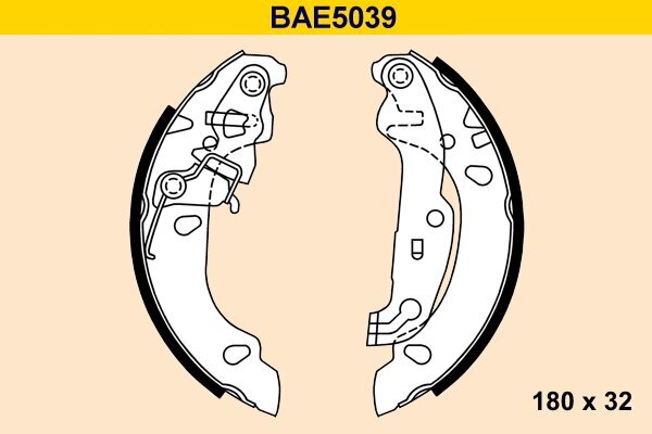 Bremsbackensatz BARUM BAE5039