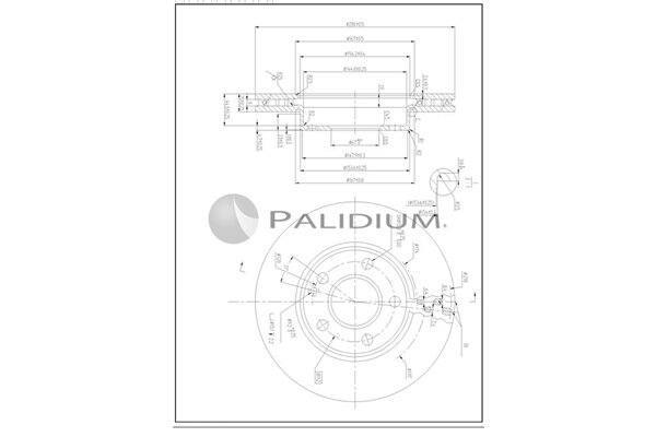 Bremsscheibe ASHUKI by Palidium P330-245