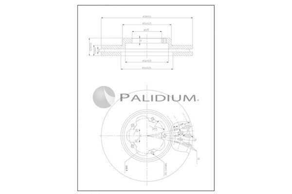 Bremsscheibe ASHUKI by Palidium P330-252