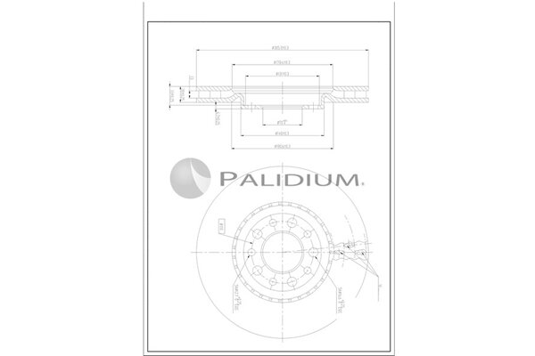 Bremsscheibe ASHUKI by Palidium P330-265