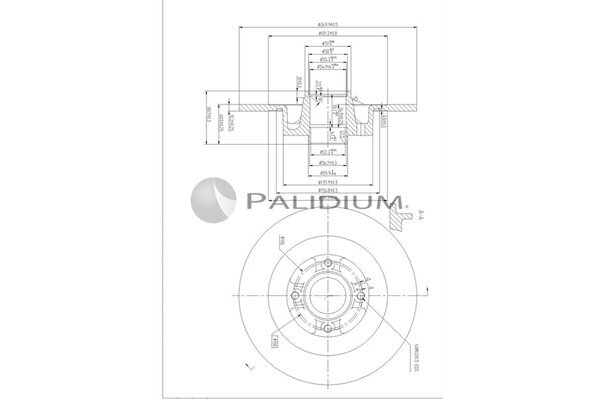 Bremsscheibe ASHUKI by Palidium P331-127