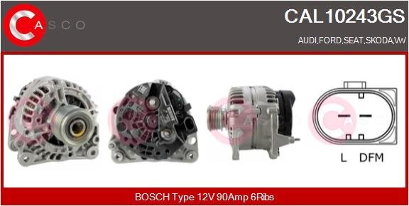 Generator 12 V CASCO CAL10243GS