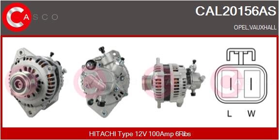 Generator 12 V CASCO CAL20156AS