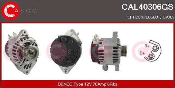 Generator 12 V CASCO CAL40306GS Bild Generator 12 V CASCO CAL40306GS