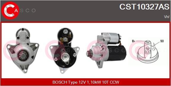 Starter 12 V 1,10 kW CASCO CST10327AS Bild Starter 12 V 1,10 kW CASCO CST10327AS