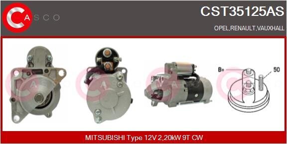 Starter 12 V 2,20 kW CASCO CST35125AS