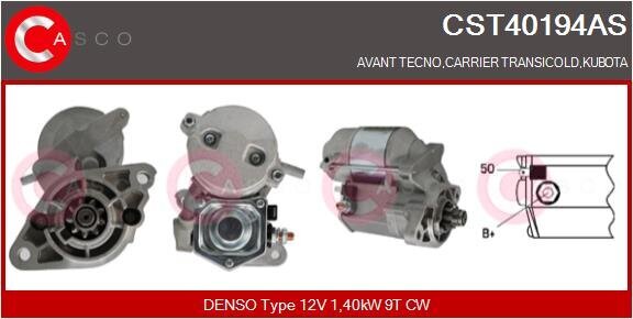 Starter 12 V 1,40 kW CASCO CST40194AS