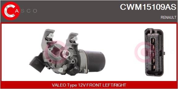 Wischermotor 12 V CASCO CWM15109AS