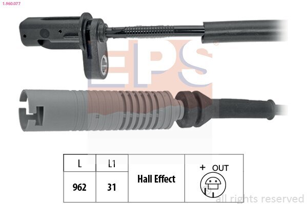 Sensor, Raddrehzahl EPS 1.960.077 Bild Sensor, Raddrehzahl EPS 1.960.077