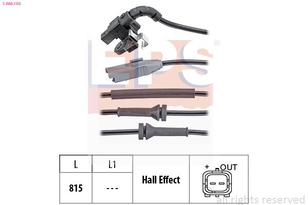 Sensor, Raddrehzahl EPS 1.960.150