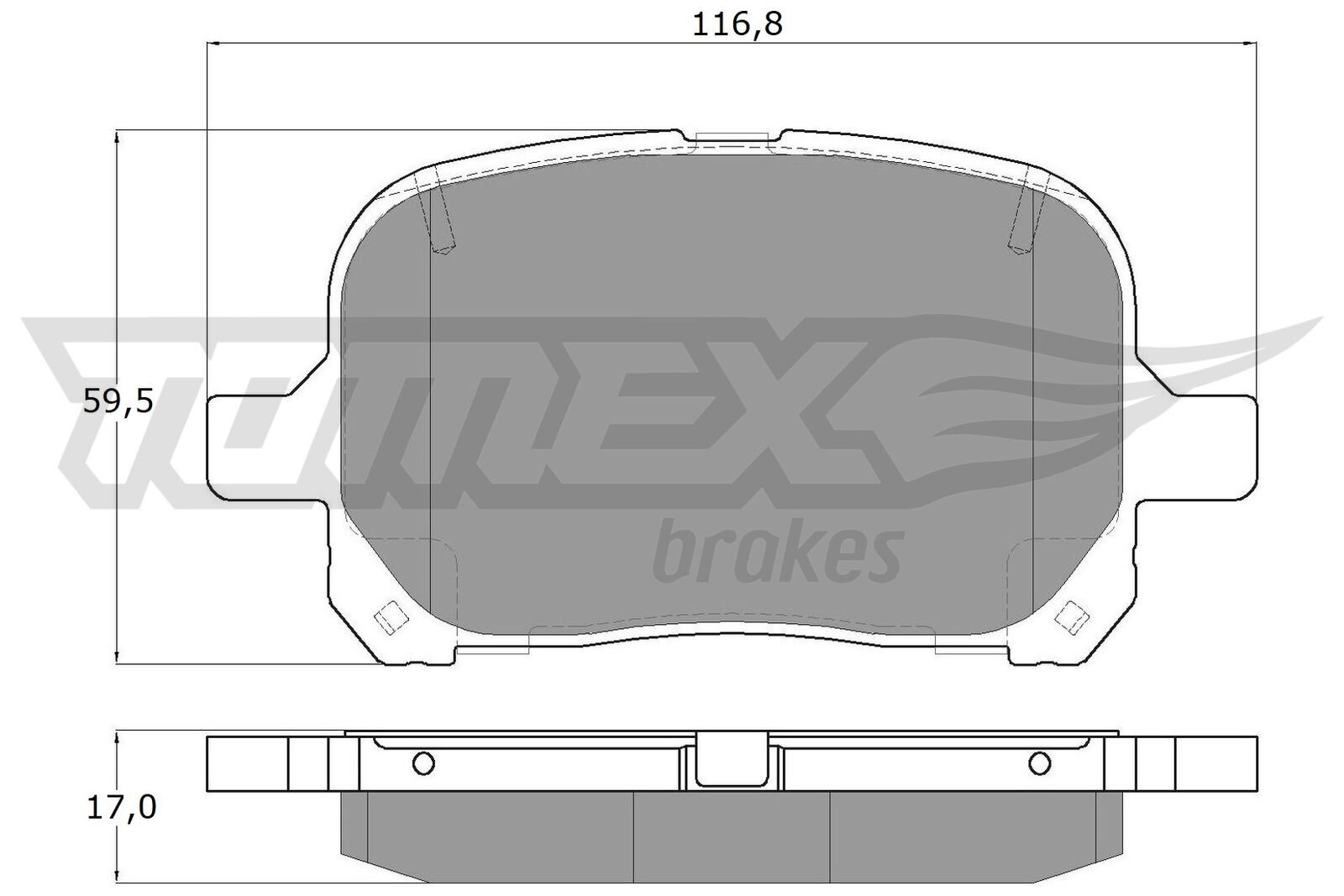 Bremsbelagsatz, Scheibenbremse TOMEX Brakes TX 13-73