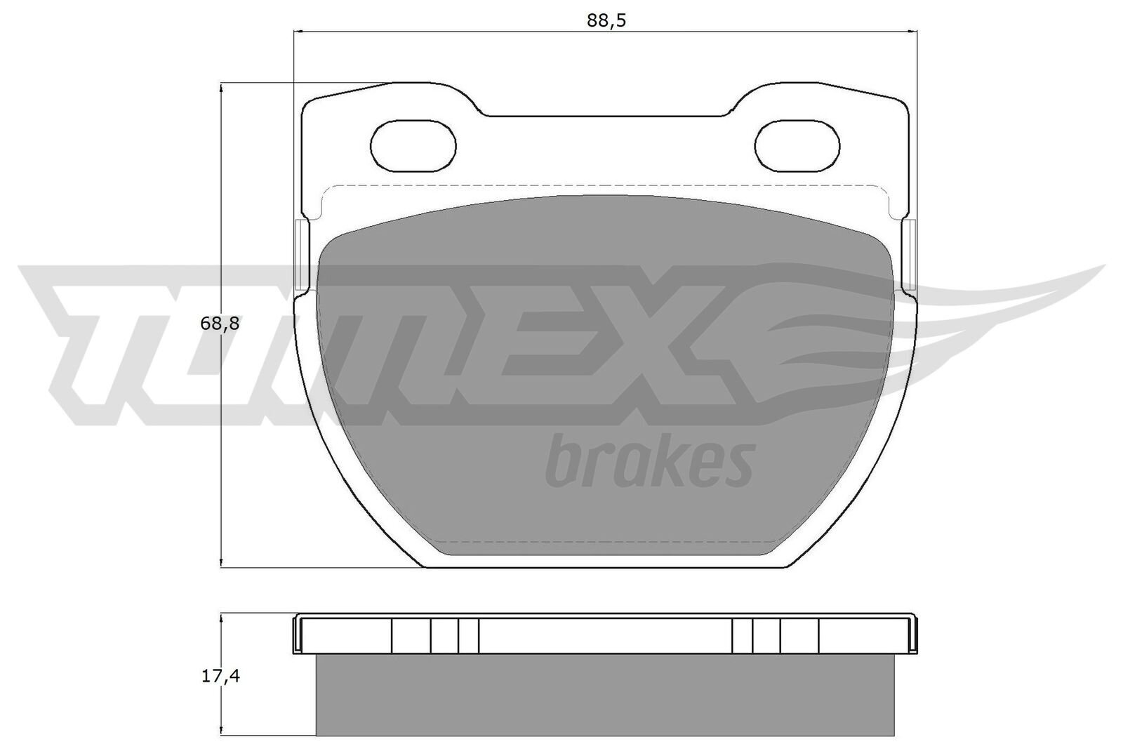 Bremsbelagsatz, Scheibenbremse TOMEX Brakes TX 19-25