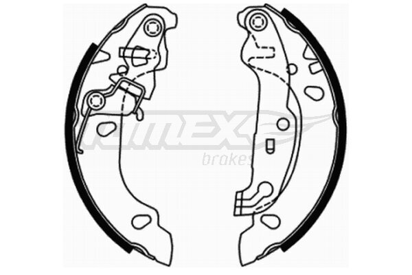 Bremsbackensatz TOMEX Brakes TX 21-71