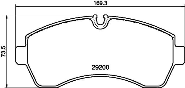 Bremsbelagsatz, Scheibenbremse HELLA PAGID 8DB 355 043-911