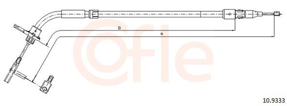 Seilzug, Feststellbremse COFLE 10.9333 Bild Seilzug, Feststellbremse COFLE 10.9333