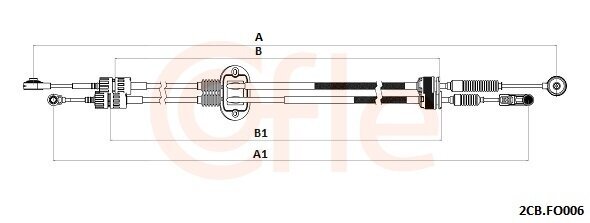 Seilzug, Schaltgetriebe COFLE 92.2CB.FO006