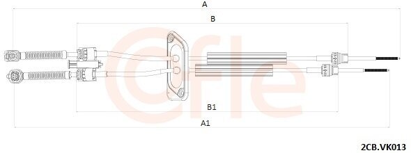 Seilzug, Schaltgetriebe COFLE 92.2CB.VK013