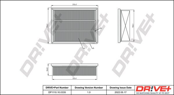 Luftfilter Dr!ve+ DP1110.10.0335