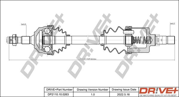 Antriebswelle Dr!ve+ DP2110.10.0263