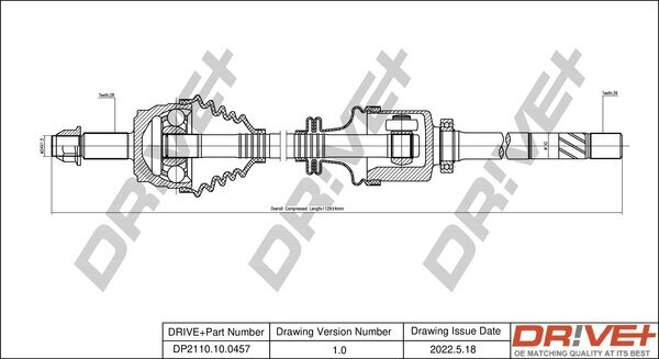 Antriebswelle Dr!ve+ DP2110.10.0457