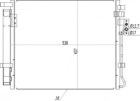 Kondensator, Klimaanlage HART 621 656