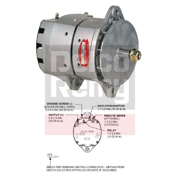 Generator 12 V Delco Remy 8600126-12B1 Bild Generator 12 V Delco Remy 8600126-12B1
